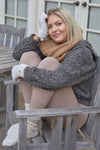 Junior Plus Size Heather Charcoal Athletic Full Zip Hoodie Sweater /2-2-1-1 - Tasha Apparel Wholesale