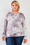Junior Plus Grey Tie-Dye 